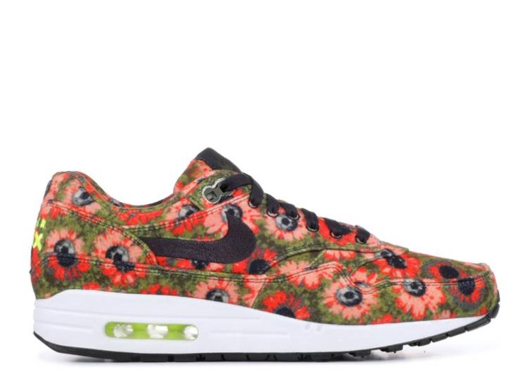 Nike Air Max 1 Premium Se - Floral Mowabb Black/Crimson/Faded Spruce