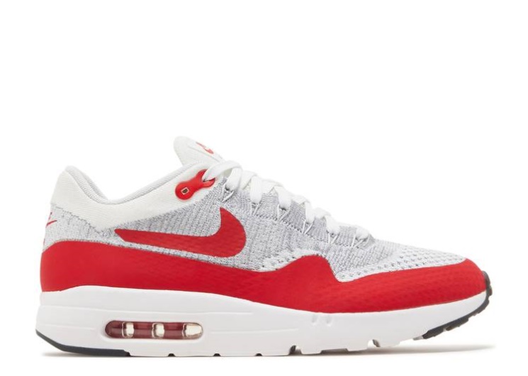 Nike Air Max 1 Ultra Flyknit - White University Red