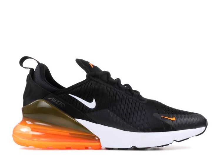 Nike Air Max 270 - Just Do It Black/White/Total Orange
