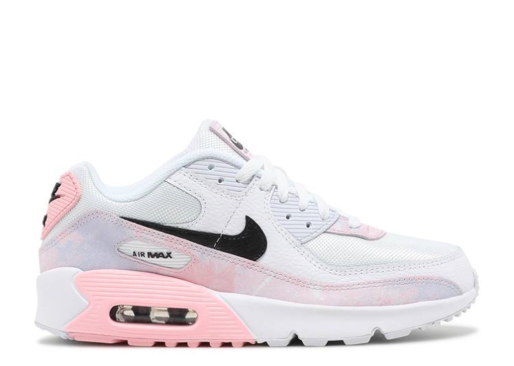 Nike Air Max 90 Gs - White Pink Tie-Dye