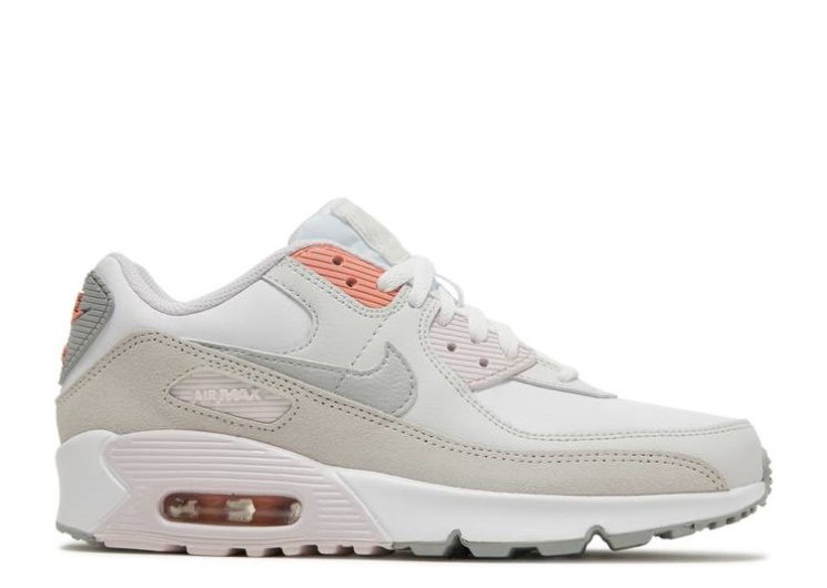 Nike Air Max 90 Leather Gs - White Light Violet