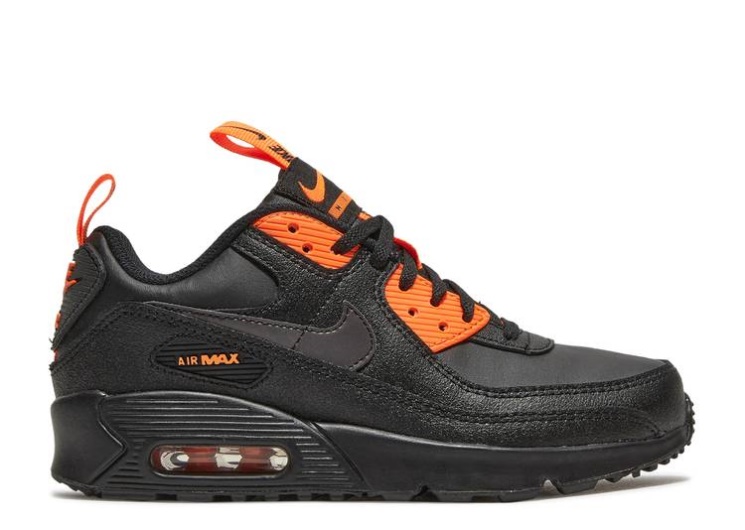 Nike Air Max 90 Se Gs - Black Total Orange