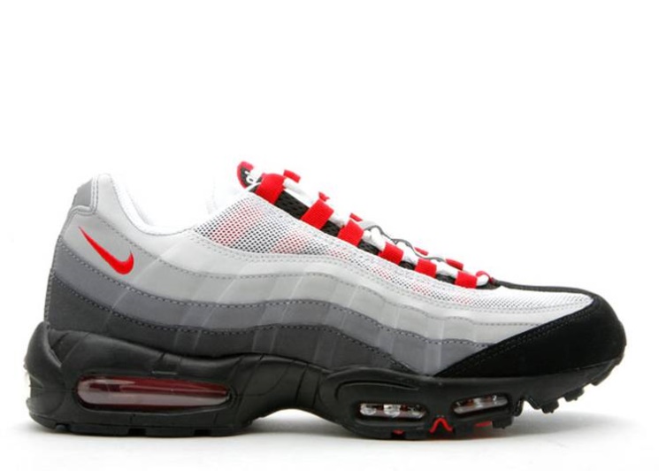 Nike Air Max 95 - White Sport Red Grey 2009