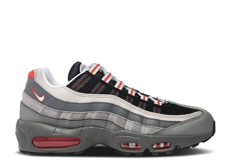 Nike Air Max 95 Essential - Particle Grey Track Red
