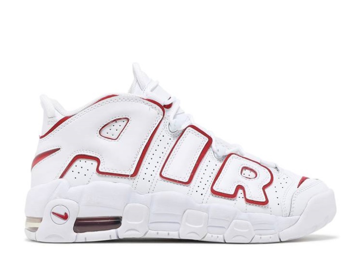 Nike Air More Uptempo Gs - White Varsity Red 2021