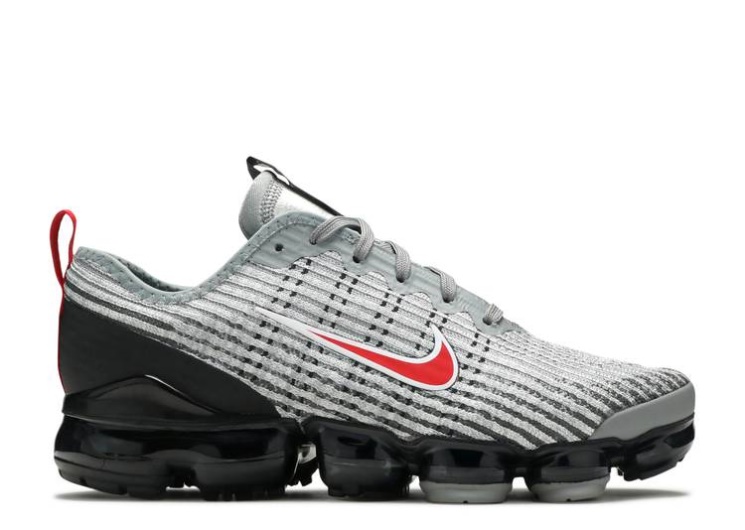 Nike Air Vapormax Flyknit 3 Gs - Particle Grey University Red