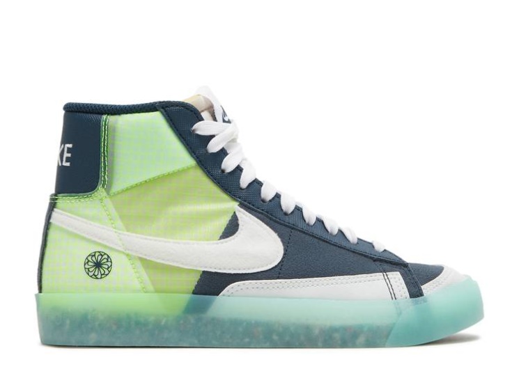 Nike Blazer Mid 77 Gs - Move To Zero Navy/White/Glacier Ice