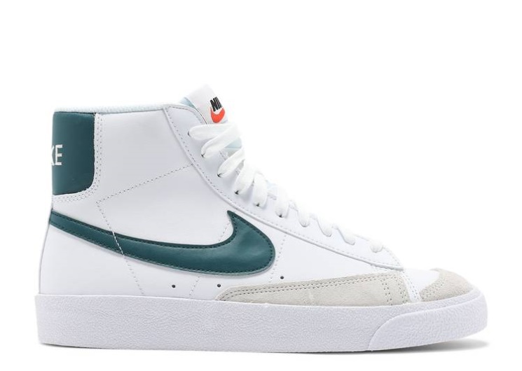 Nike Blazer Mid 77 Gs - White Dark Teal Green