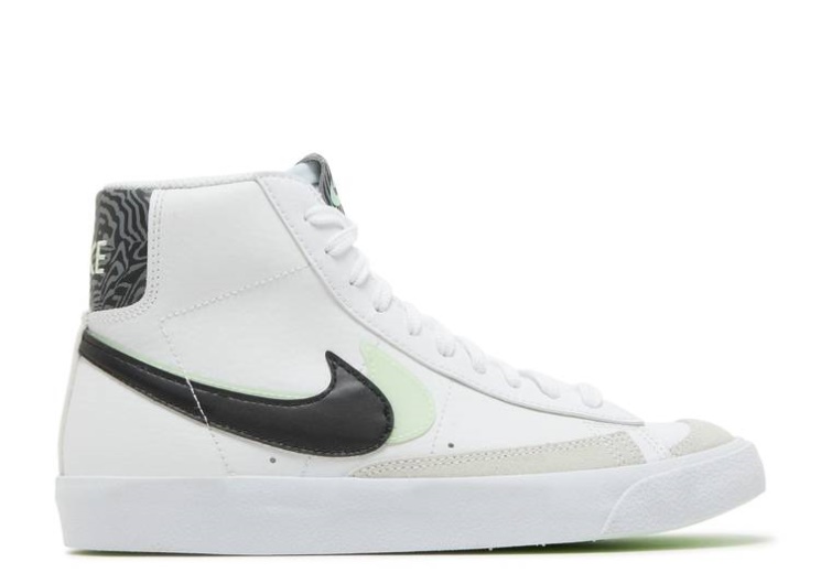 Nike Blazer Mid 77 Se Gs - Double Swoosh White/Green/Smoke Grey/Black