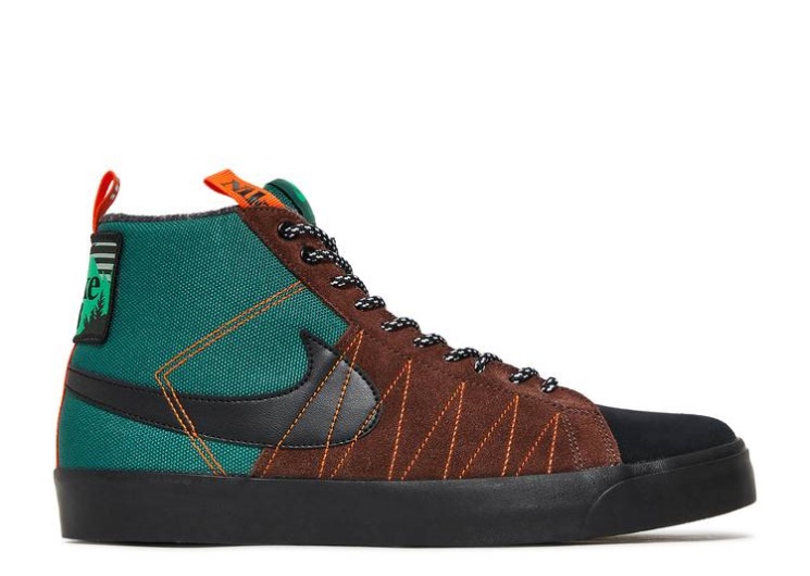 Nike Blazer Mid Premium Sb - Acclimate Pack Green/White/Orange/Black