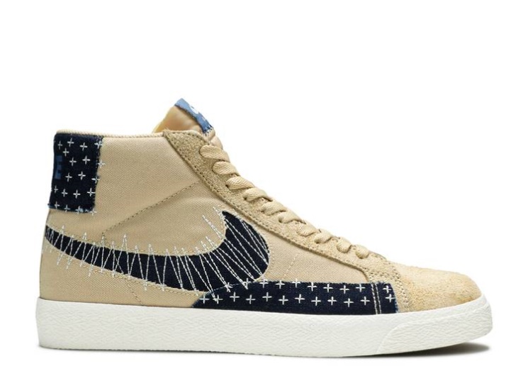 Nike Blazer Mid Sb - Sashiko Pack Sesame/Sail/Brown/Navy