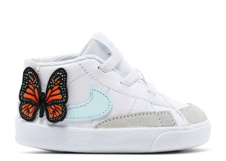Nike Blazer Mid Se Cb - White Orange Butterfly