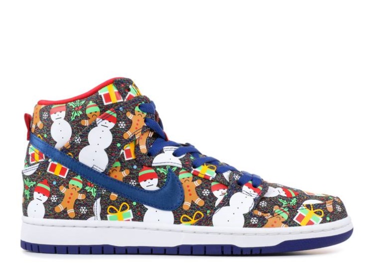 Nike Concepts X Sb Dunk Pro High - Ugly Christmas Sweater 2017
