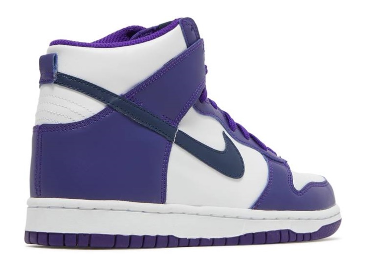 Nike Dunk High Gs - Electro Purple Midnight Navy