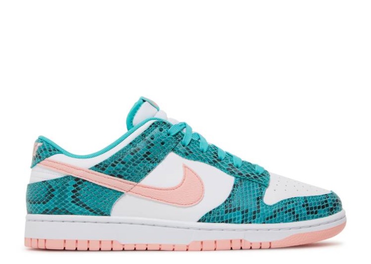 Nike Dunk Low - Washed Teal Snakeskin