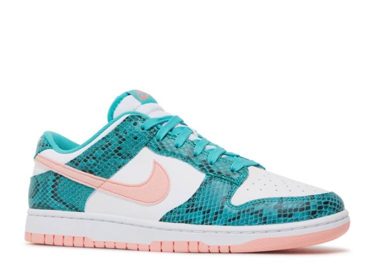 Nike Dunk Low - Washed Teal Snakeskin