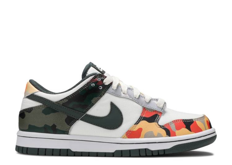 Nike Dunk Low Se Gs - Sail Multi-Camo