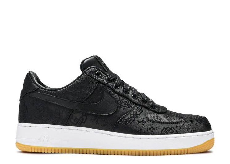 Nike Fragment Design X Clot X Air Force 1 - Black Silk