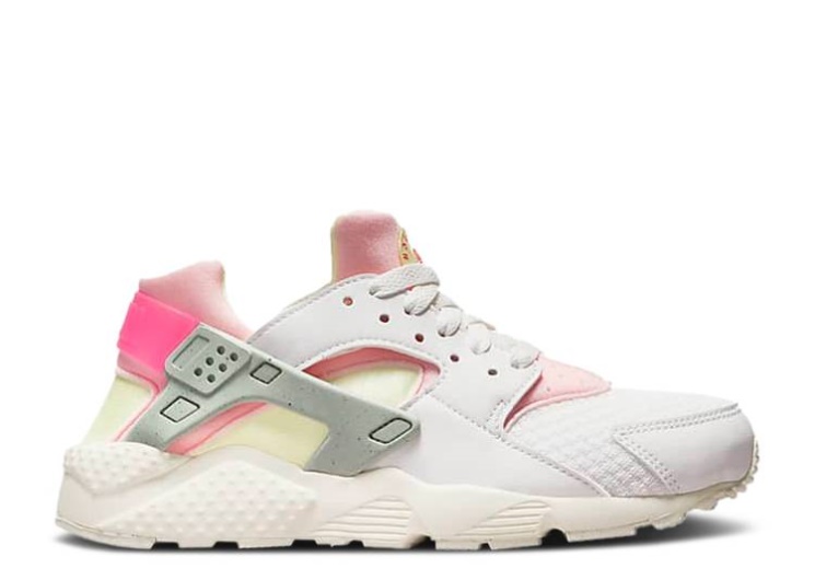 Nike Huarache Run Gs - Summit White Citron Tint