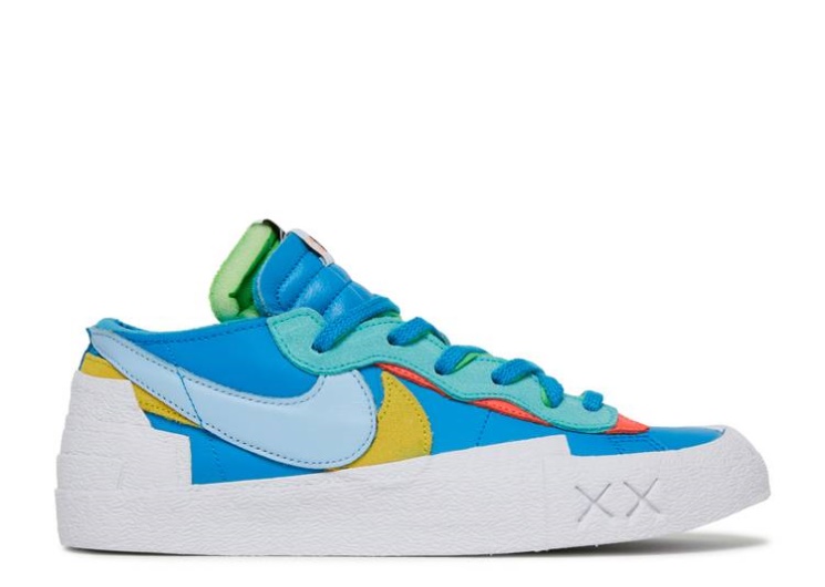 Nike Kaws X Sacai X Blazer Low - Neptune Blue