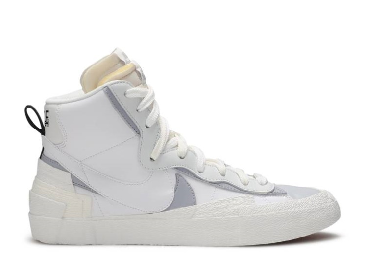 Nike Sacai X Blazer Mid - White Grey