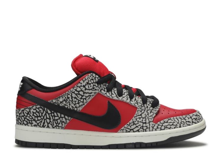 Nike Supreme X Dunk Low Premium Sb - Red Cement