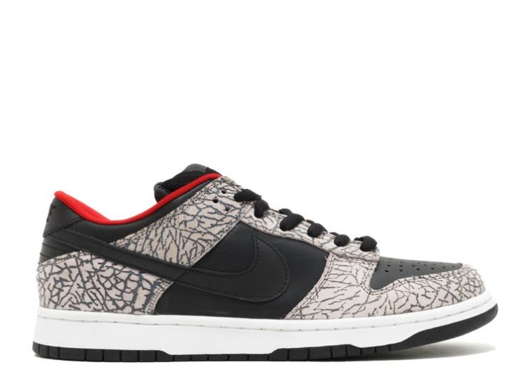 Nike Supreme X Dunk Low Pro Sb - Black Cement