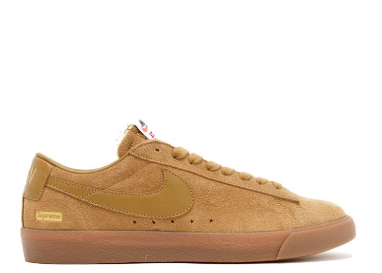 Nike Supreme X Sb Blazer Low Gt - Golden Beige