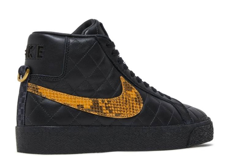 Nike Supreme X Zoom Blazer Mid Qs Sb - Black Snakeskin