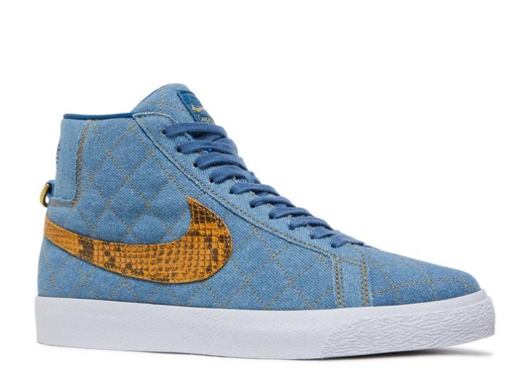 Nike Supreme X Zoom Blazer Mid Qs Sb - Denim