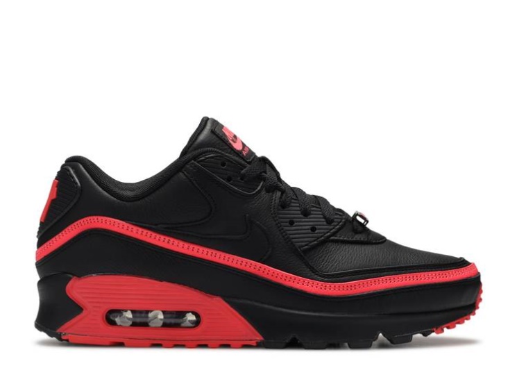 Nike Undefeated X Air Max 90 - Black Solar Red