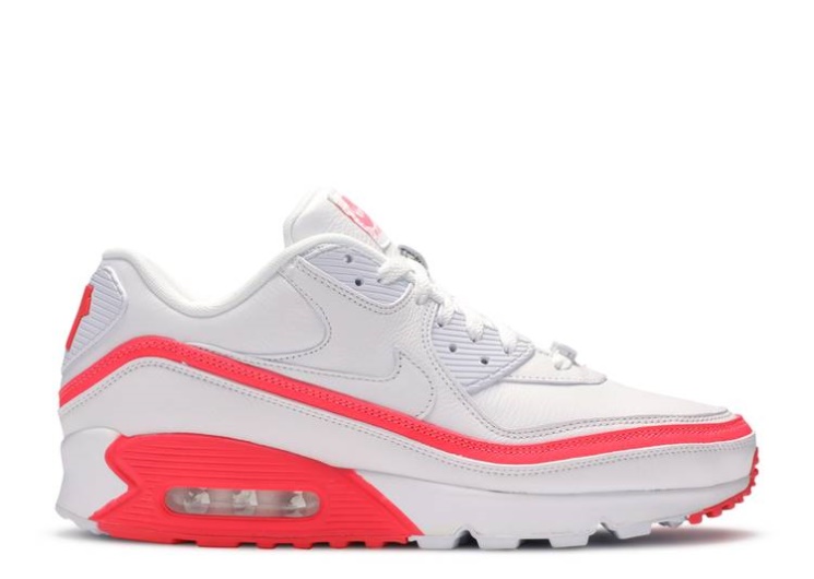 Nike Undefeated X Air Max 90 - White Solar Red