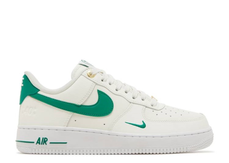 Nike Wmns Air Force 1 07 Se 40Th Anniversary Sail/White/Gold/Malachite