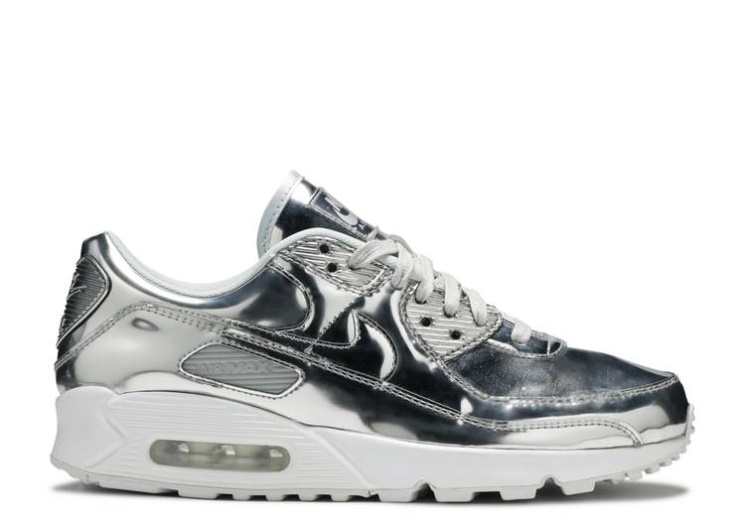 Nike Wmns Air Max 90 - Metallic Pack Silver Chrome/Chrome/Platinum