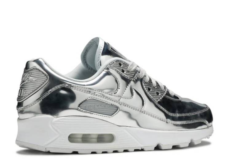 Nike Wmns Air Max 90 - Metallic Pack Silver Chrome/Chrome/Platinum