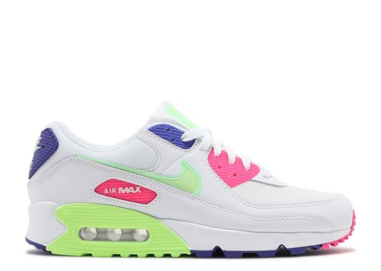 Nike Wmns Air Max 90 - White Indigo Burst Volt