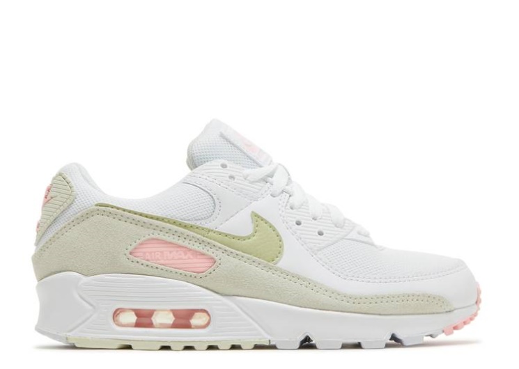 Nike Wmns Air Max 90 - White Light Olive Pink