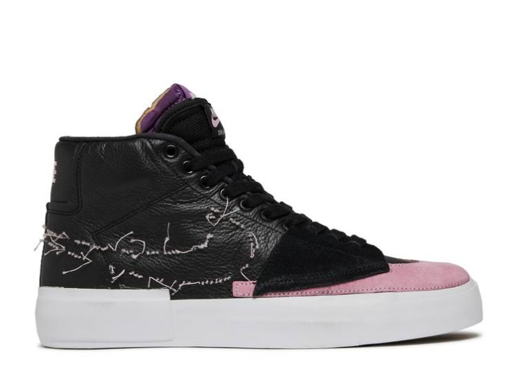 Nike Zoom Blazer Mid Edge Sb - Black Pink Rise
