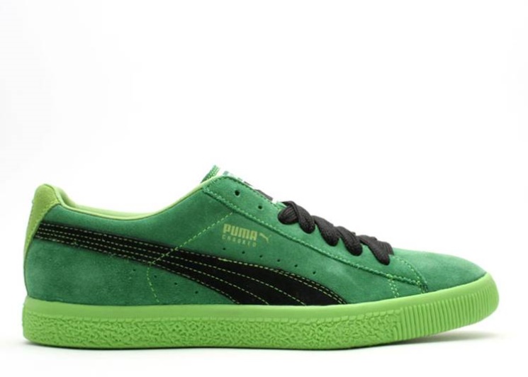 Puma Clyde - Crooked Tongues Amazon/Black/Green Flash