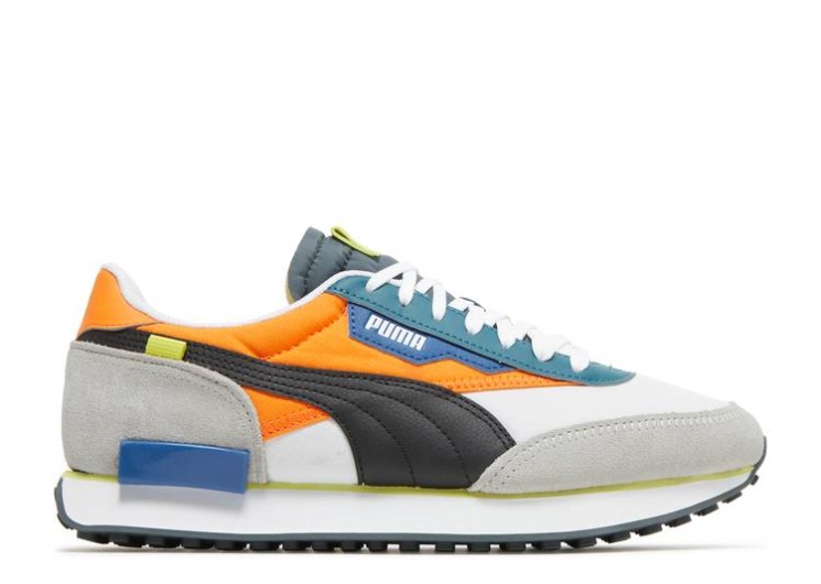 Puma Future Rider Play On - White Vibrant Orange
