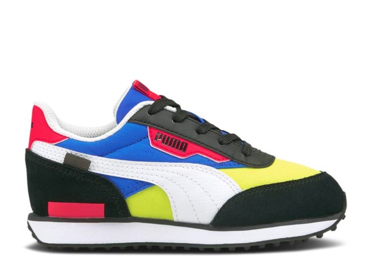 Puma Future Rider Play On Little Kid - Black Ultra Blue