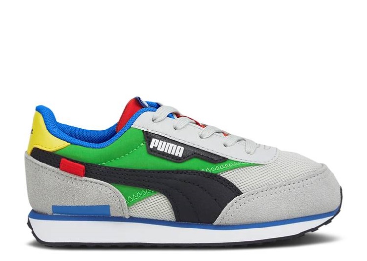 Puma Future Rider Splash Little Kid - Grey Violet Classic Green