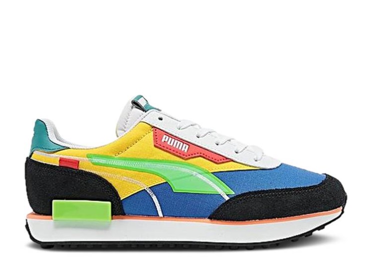 Puma Future Rider Twofold Big Kid - Blue Yellow