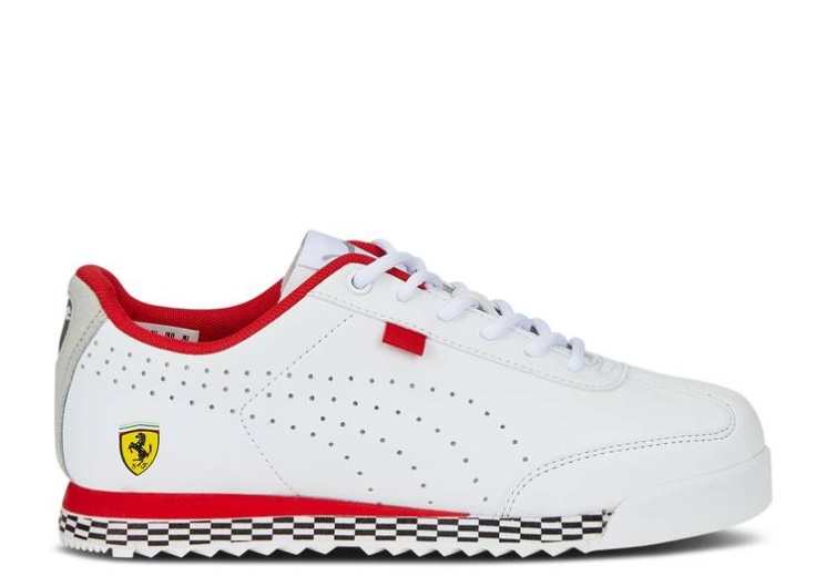 Puma Scuderia Ferrari X Roma Via Perf Jr - White Red
