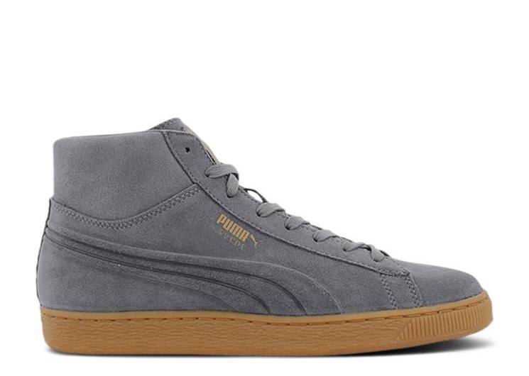 Puma Suede Mid Emboss - Steel Grey