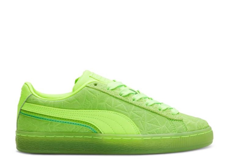 Puma Suede Triplex Mono Jr - Quake Green Glare/Green Flash