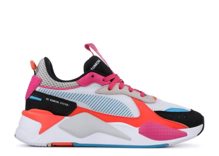 White/Black/Fuchsia Purple