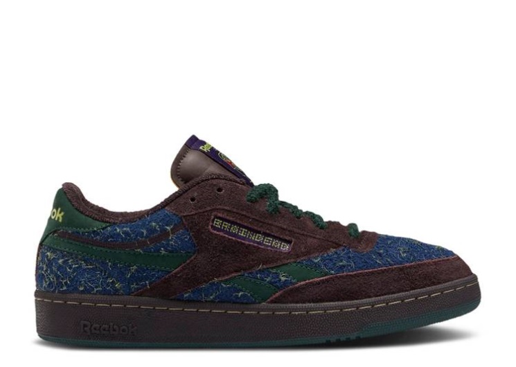 Reebok Brain Dead X Club C Revenge - Purple Abyss Batik Blue