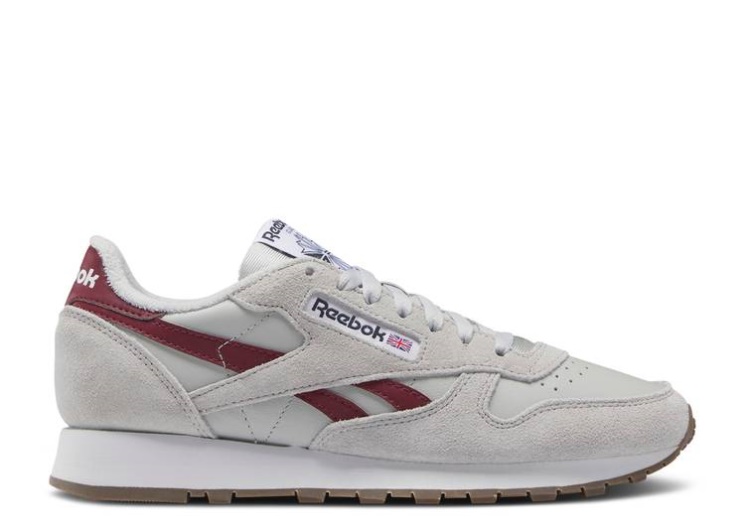 Reebok Classic Leather - Grey Classic Burgundy