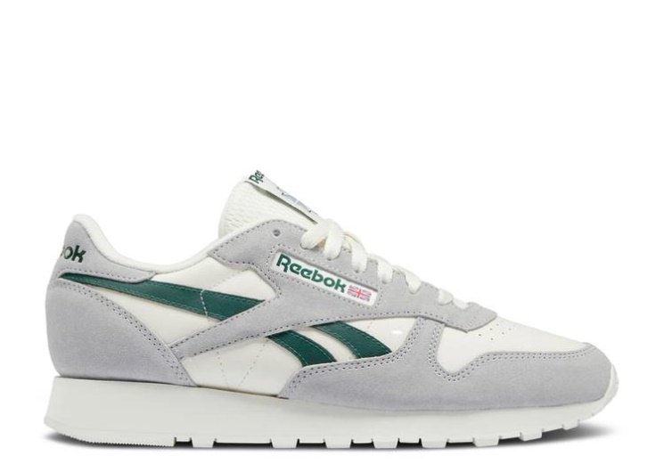 Reebok Classic Leather - Pure Grey Dark Green